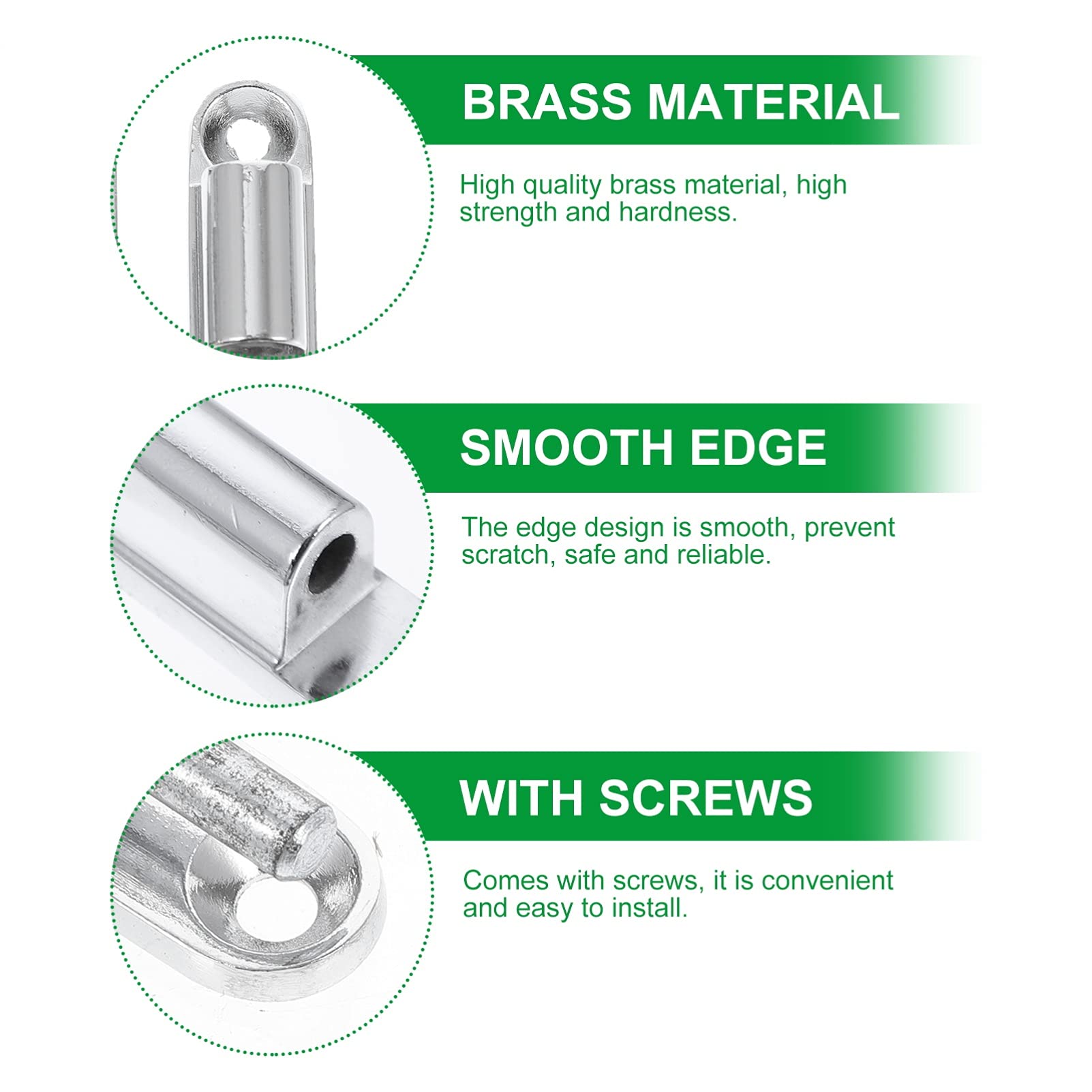 Cerniere Pieghevoli In Lega Di Zinco Per Porte D'Armadio - 4 Pezzi Nero, 40x40x5mm - Foto 7