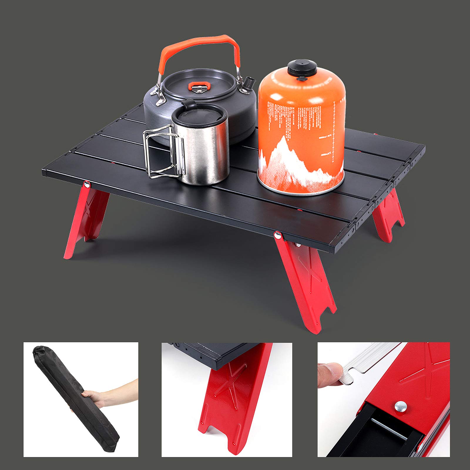 Vouwen kamp tafel - Camp aluminiumlegering opvouwbare stabiele tafel - gemakkelijk te dragen klaptafel voor reizen strand BBQ partij Vouwen kamp tafel - Camp aluminiumlegering opvouwbare stabiele tafel - gemakkelijk te dragen klaptafel voor reizen strand BBQ partij
