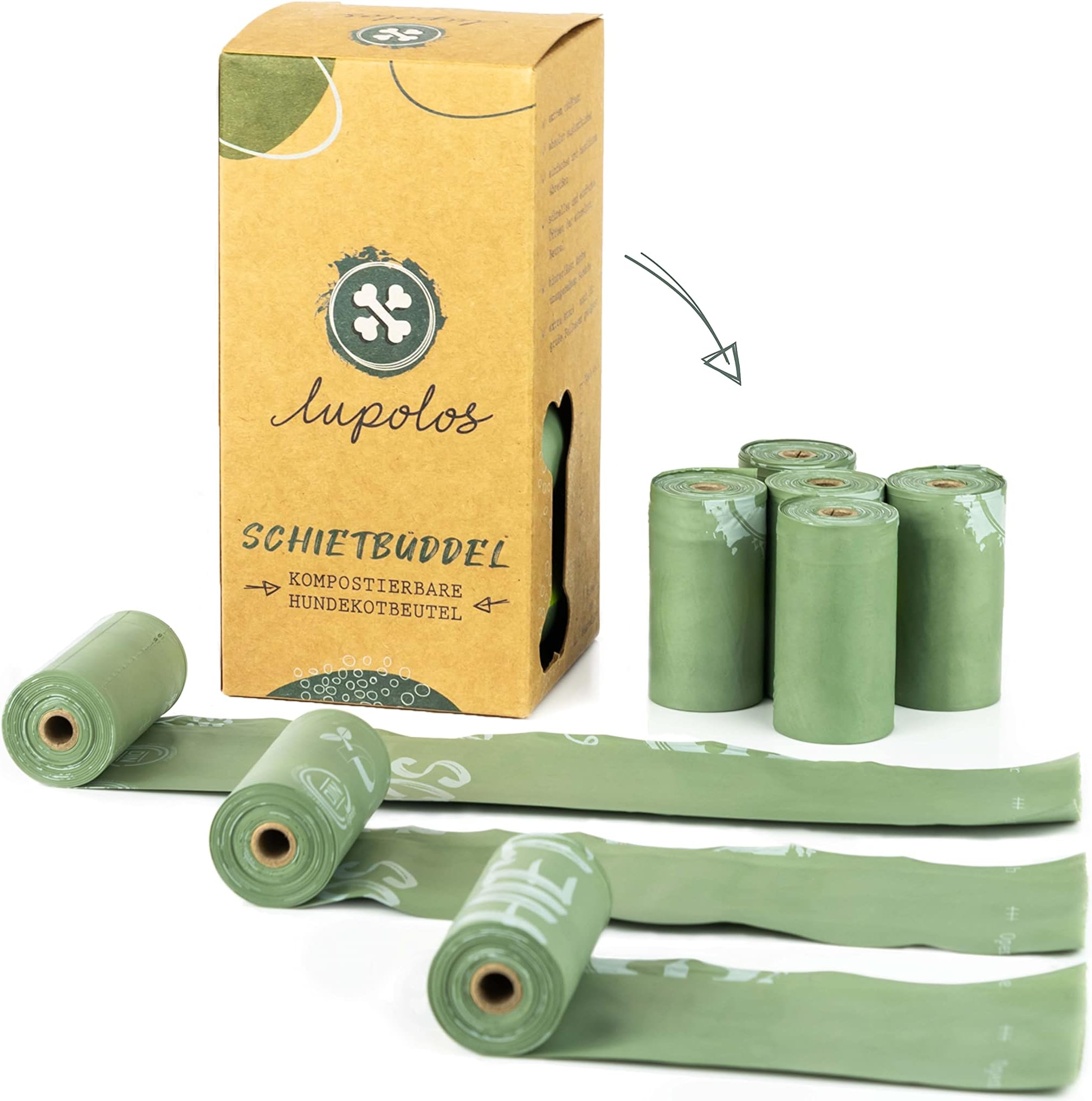 Amazon Basics Lionto Hundetoilette Hundekotbeutel, Unparfürmiert