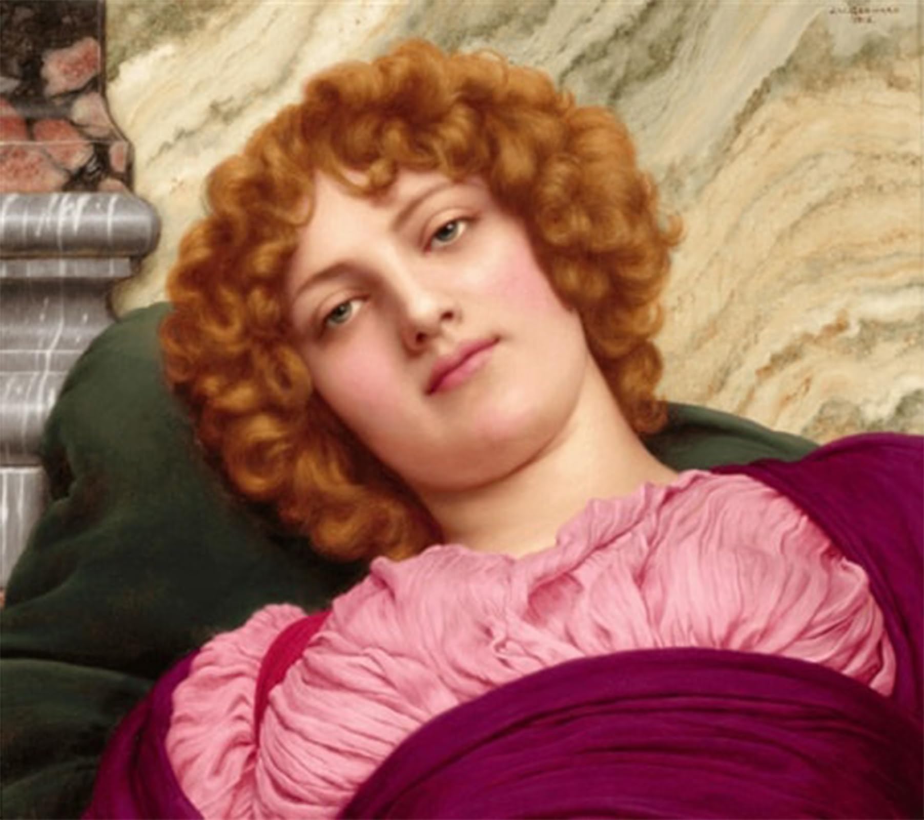 ARTXLXXBN Famous Art Print Poster Vintage Wall Art Myrhinna by John William Godward Canvas Art Poster for Home Decor 60x90cm