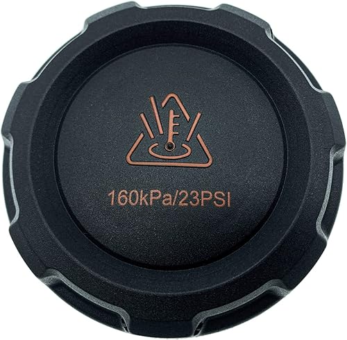 Tapa de Cubierta del Depósito de Expansión del Radiador para VW Audi Skoda Seat Porsche, Negra, Anticongelante, 160KPa/23PSI, Reemplaza 2Q0121321A