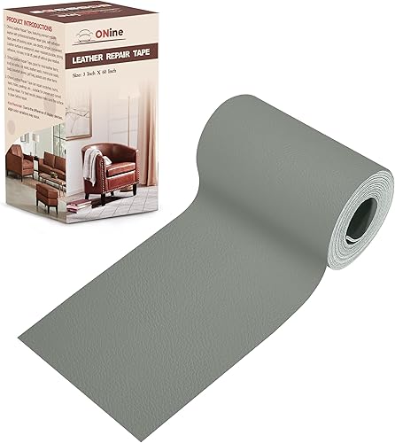 Miniatura 60 de ONine - Parche de reparación de cuero, cinta de reparación de cuero, parche de reparación de cuero de 12 x 48 pulgadas para muebles, kit