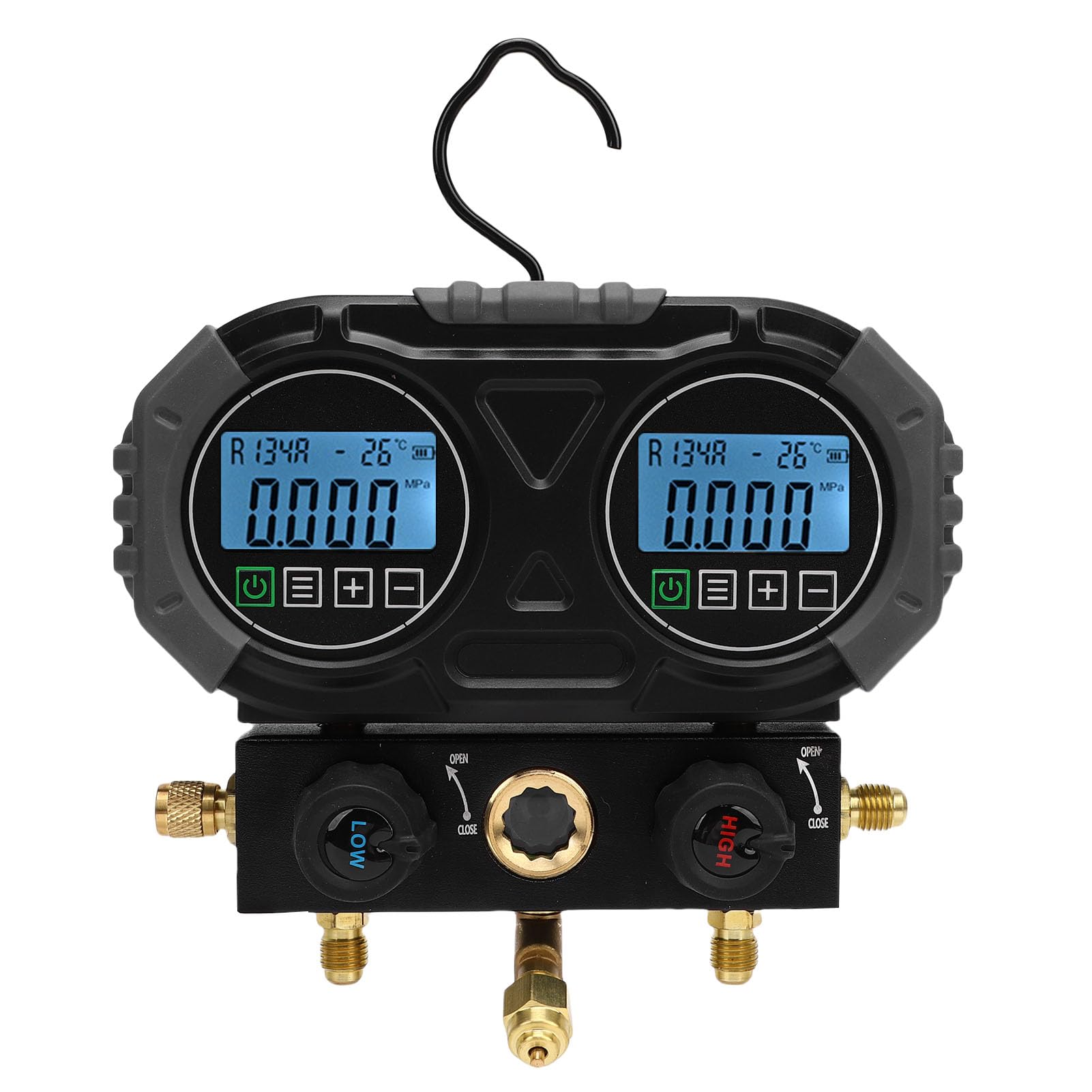 Diyeeni Gage de Presión Múltiple Digital, 0-6000 KPa de Alta Resolución Gage Digital para Controles de Diagnóstico