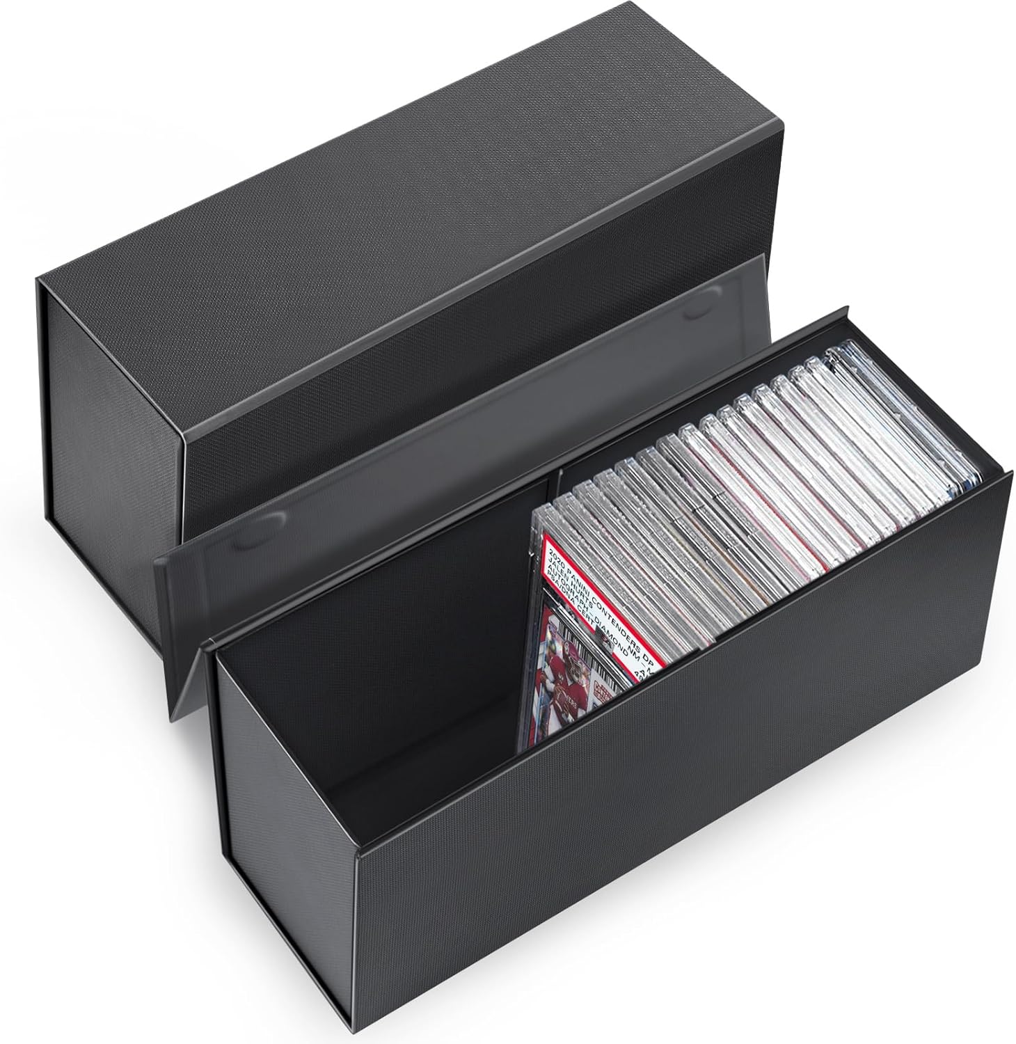 Graded Sports Card Storage Box, PSA Storage Box, Trading Card Case, Graded Slab Case Compatible with PSA, BGS, SGC-2 Pack