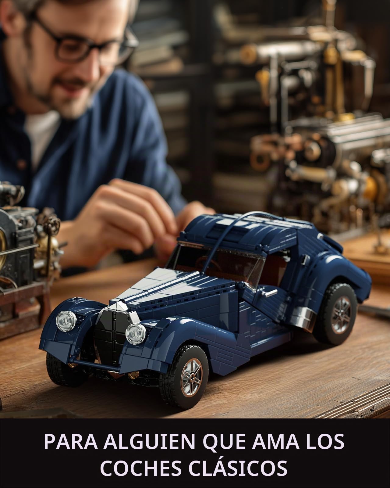 Nifeliz Kit de Maqueta de Coche, Coche Deportivo a Escala 1:14 para Construir, Regalo para Hombres y Mujeres, Decoración para el Hogar y Oficina (1127 Piezas, NF10320)