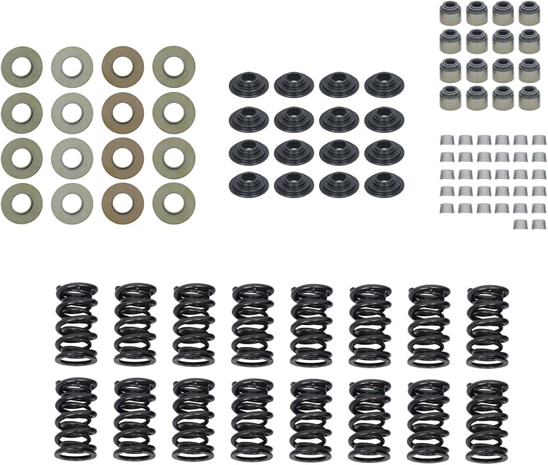Kit de molas de válvula duplas labwork SK001S com retentores para motores LS Gen3 e Gen4 – 16 unidades