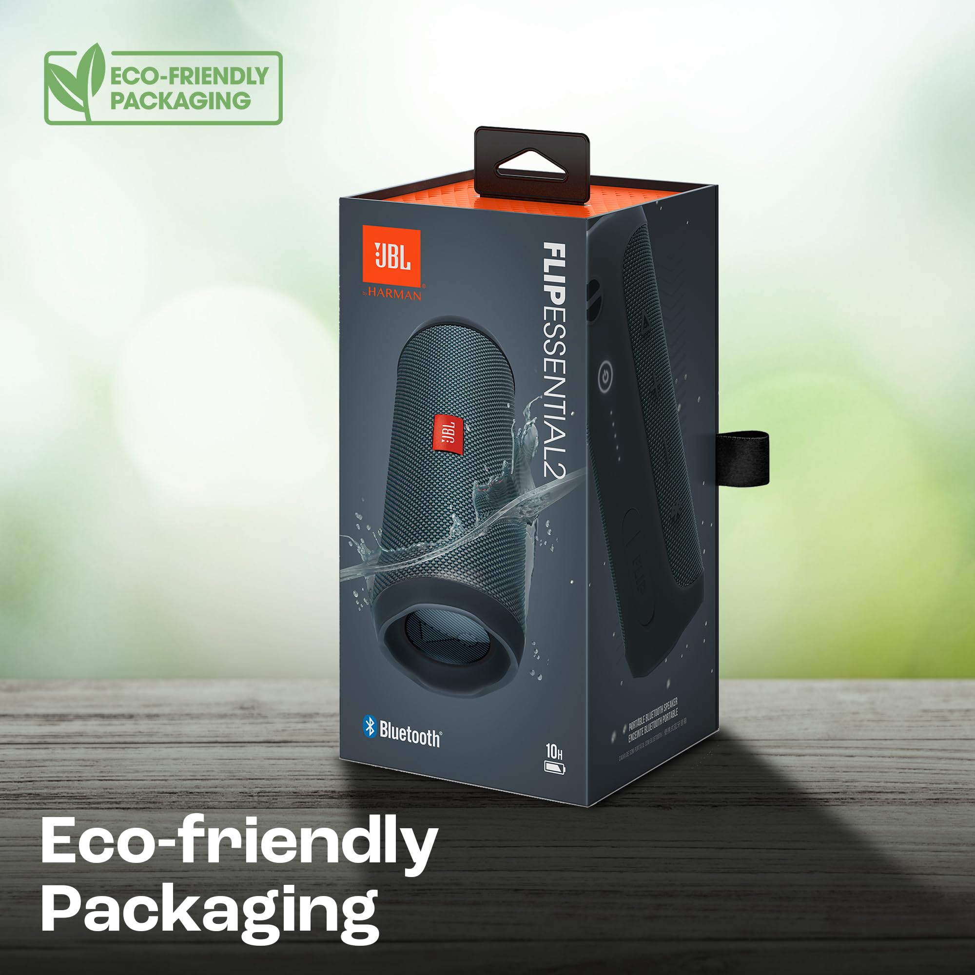 Jbl Flip Essential 2 JBLFLIPES2 Głośnik Bluetooth, Szary, 21.5 x 24.5 x 23.5 cm