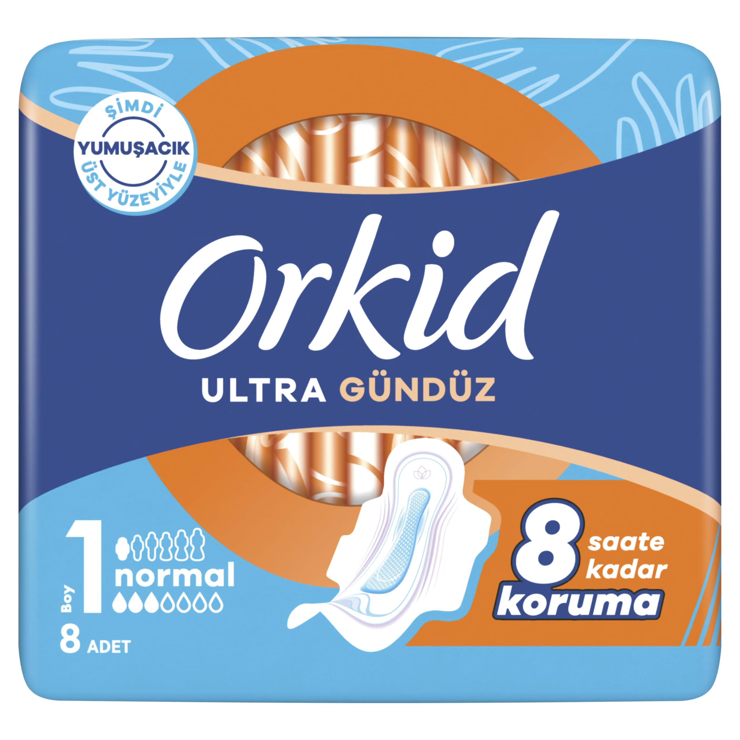 Orkid Ultra Hijyenik Ped Normal (Boy 1) 8 Adet Ped