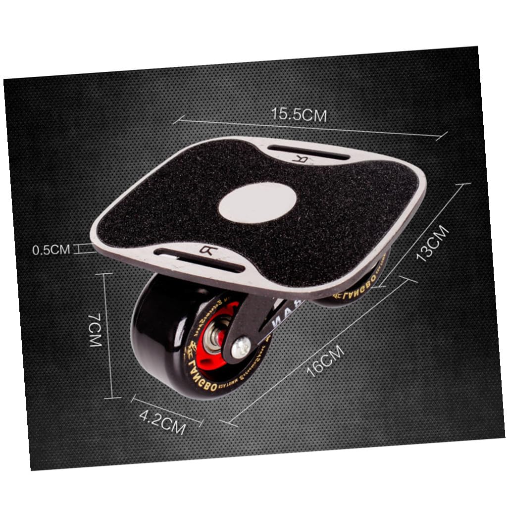 Cabilock Monopatín Dividido de Aleación de Aluminio Buena Controlabilidad y Resistencia al Impacto para Desplazamientos, Diseño Negro y Estilo Moderno
