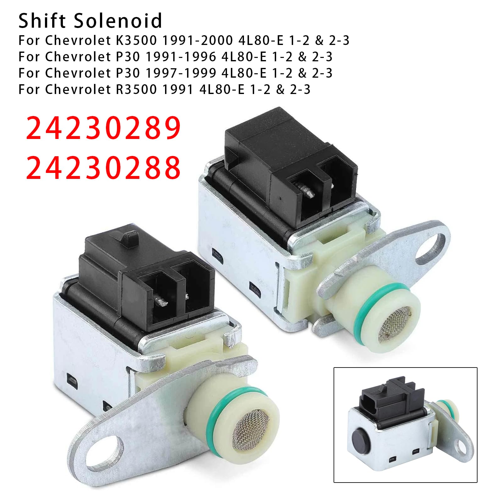 1-2 & 2-3 Shift Solenoid 24230289 24230288 Für Chevrolet Silverado 3500 Express 2500 Tahoe C1500