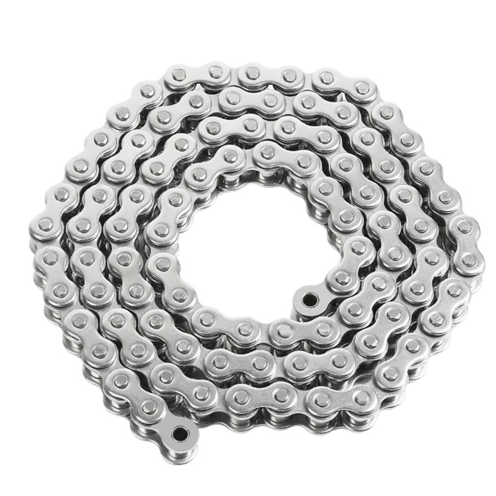 Rollenkette Aus Kohlenstoffstahl 1,5 m lange Rollenantriebskette aus Edelstahl 304 mit Verbindungsschnalle, industrielle Übertragungskette 04C, 05B, 06B, 08B, 10B, 12B, 16B(1.5M Chain,04B-1)