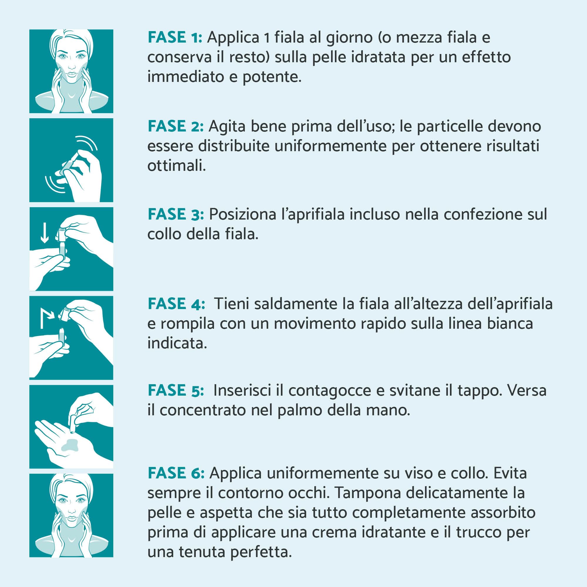 Remescar Instant Facelift V-Form 5 fiale | Siero Microneedling per rassodare la pelle, booster al collagene contro le rughe per contorni del viso definiti