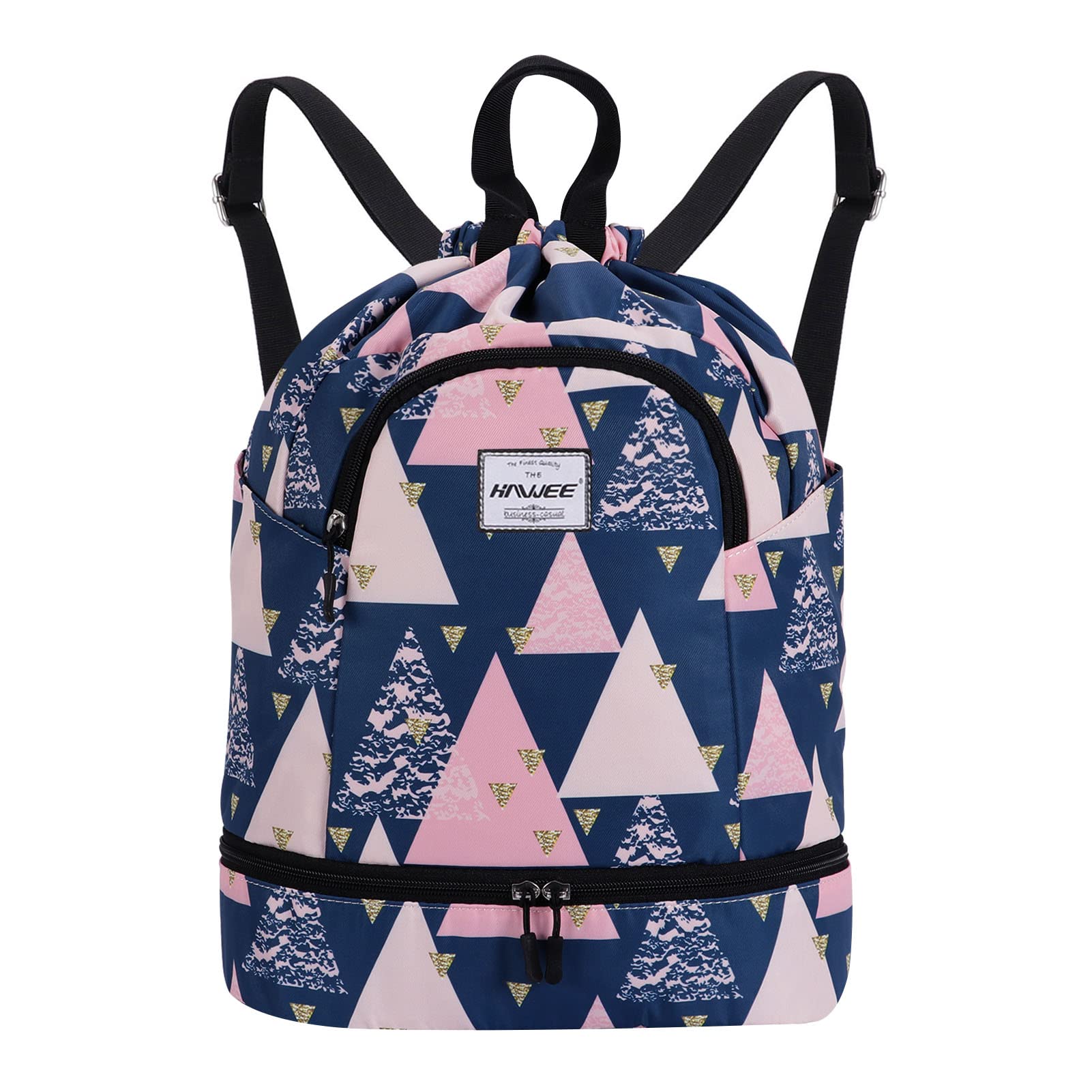Impermeable Casual Mochila con Cordón Grande Deporte Bolso de Gimnasia Mochila de Cuerda Unisex para Mujer Hombre Vida Cotidiana Aire Libre Yoga Escuela Nadar Playa — view 27