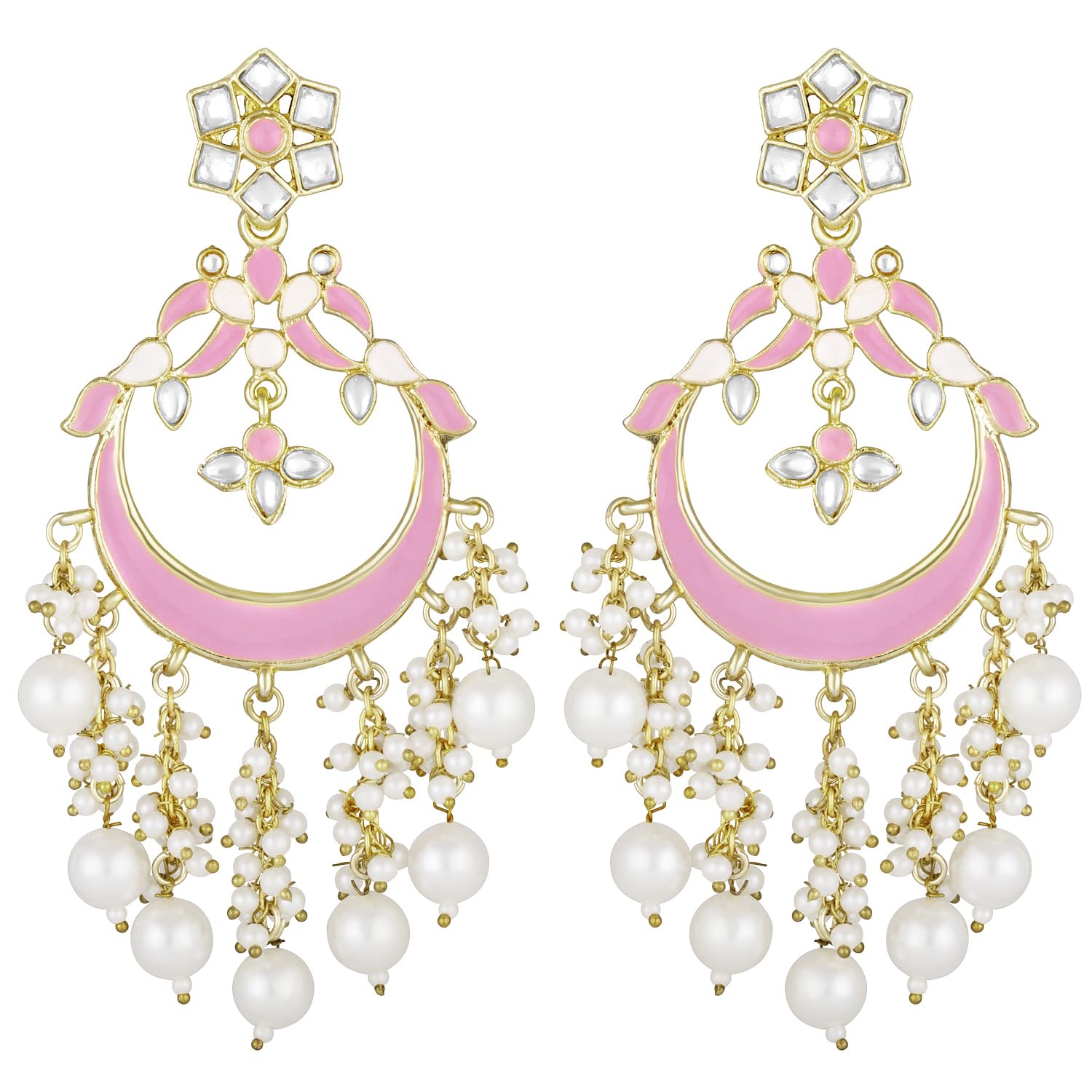 See full amazon price history chart for Peora Gold Plated Indian Traditional Jewellery Floral Kundan Pearl Meenakari Hand Crafted Chandbali Dangle Earrings for Women (Pink) Peora Gold Plated Indian Traditional Jewellery Floral Kundan Pearl Meenakari Hand Crafted Chandbali Dangle Earrings for Women (Pink) (B094XS75J5) Amazon Price History, Amazon Price Tracker