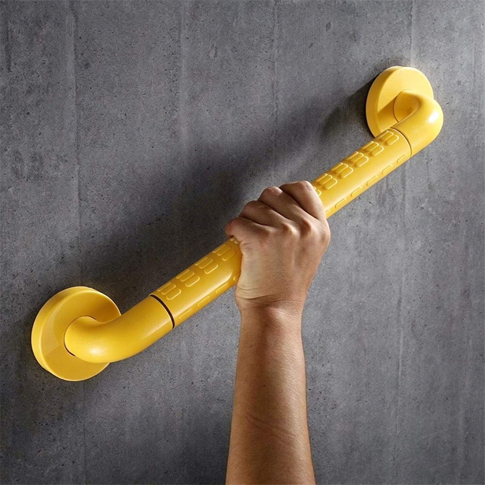 FKXSXAZ Bathroom Grab Bar for Handicap Elderly Injury, 38cm 48cm 58cm Toilet Safety Antirust Support Handle with Fluorescent Circle, Wear Resistant Stairway Handrail(A,38cm(14.96in))