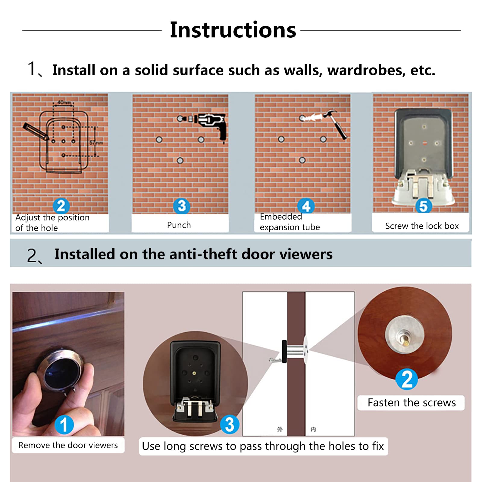 Cerradura de combinación for gabinete: cerradura de leva de seguridad sin llave con protección con contraseña for gabinetes, cajones y buzones(Orange)