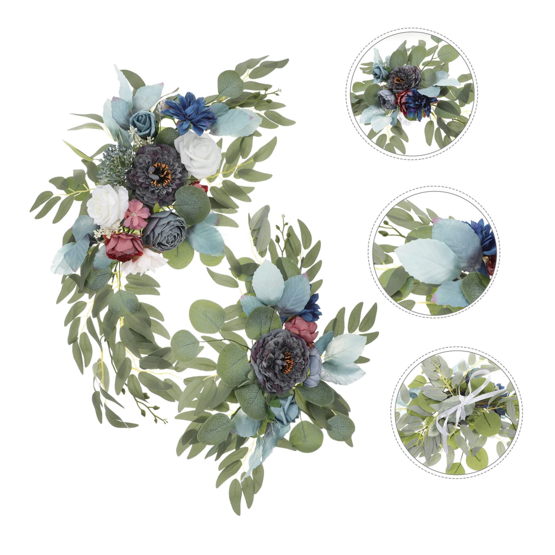jojofuny Künstliche Hochzeitsbogen Blumen 2 Stück aus Seidenstoff für Deko | Pp und Schaumstoffdetails, Pflegeleicht und Verwelkungsfrei, für Outdoor und Tischmitte, Elegant und Ansprechend