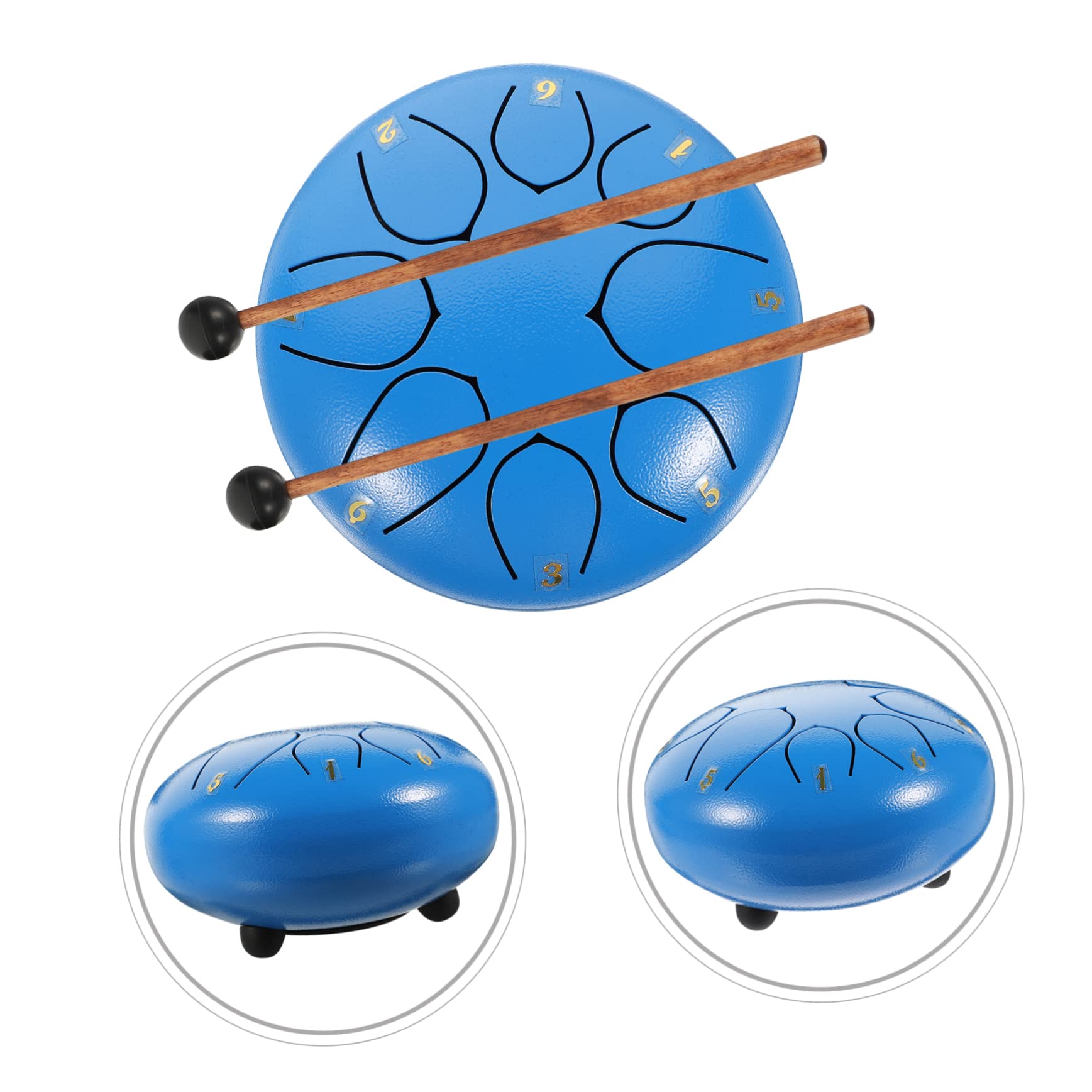 VICASKY Lengua Etéreo de Mano para Yoga de Instrumentos de Percusión Color Vibrante para Principiantes y Prácticas de Meditación