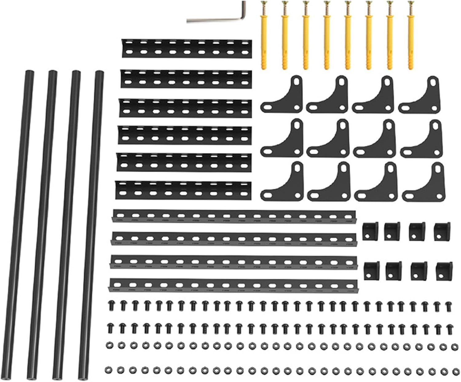 Fafeicy Wall Mount Filament Rack 3D Printer Filament Storage Shelf Aluminum Alloy Spool Organizer Holds 12 Rolls for 200mm Diameter Filament Spools