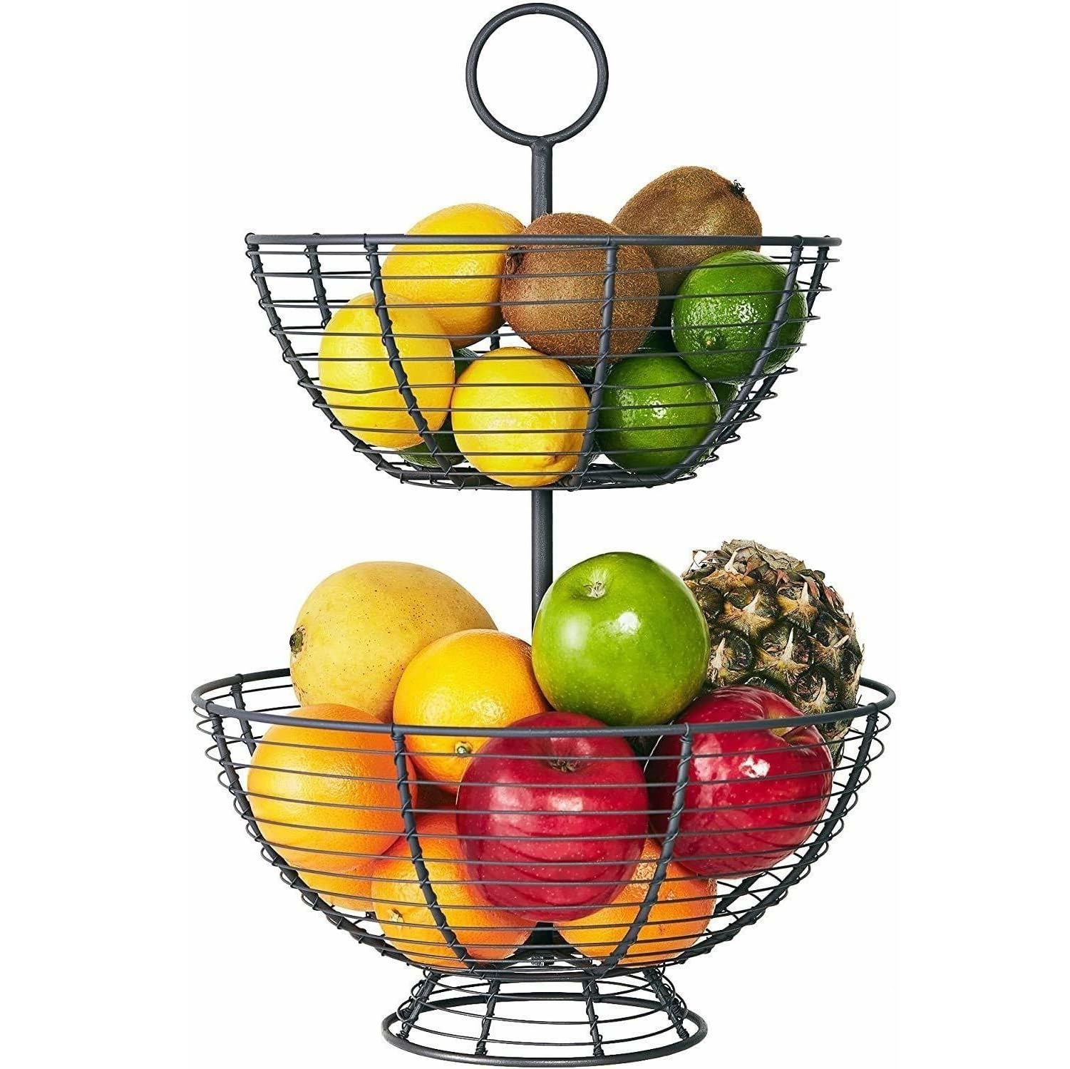 PRIME KRAFTS 2 Tier Fruit and Vegetable Basket, Countertop Storage Organizer Stand for Home and Kitchen (FB-BUNAI) (B0D1NLJMJ6) Amazon Price History, Amazon Price Tracker