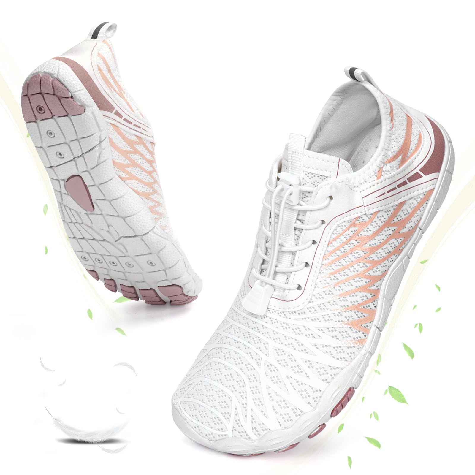 Hike Barefoot Shoes for Women Men Non-Slip Breathable Walking Shoes Wide Toe Box Comfortable Athletic Footwear