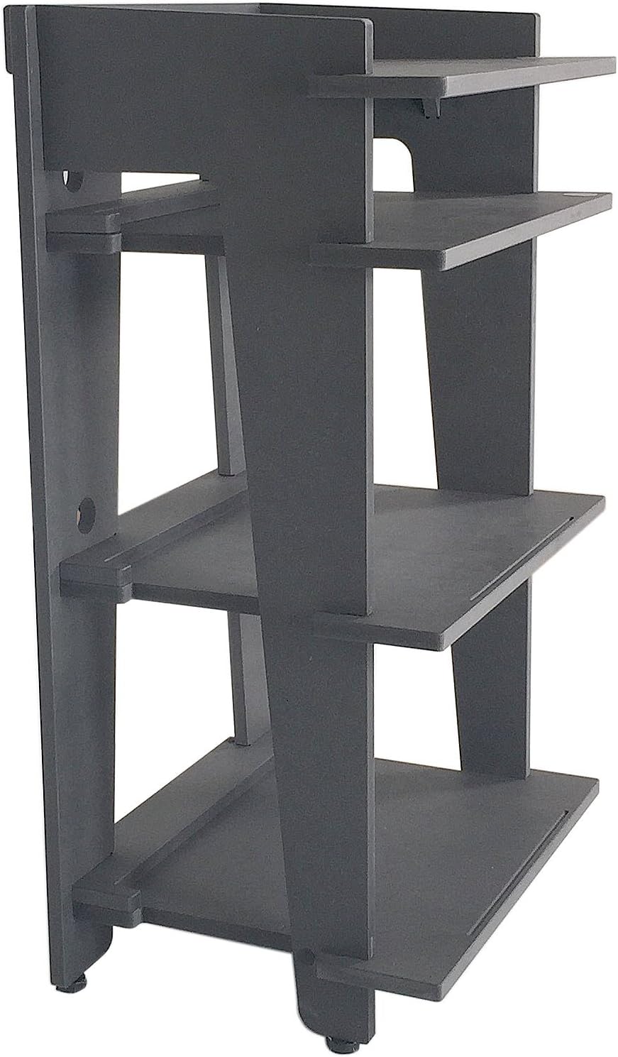 Line Phono Turntable Station Turntable Stand + Vinyl Record Storage, Made in The USA - Carbon Colorway