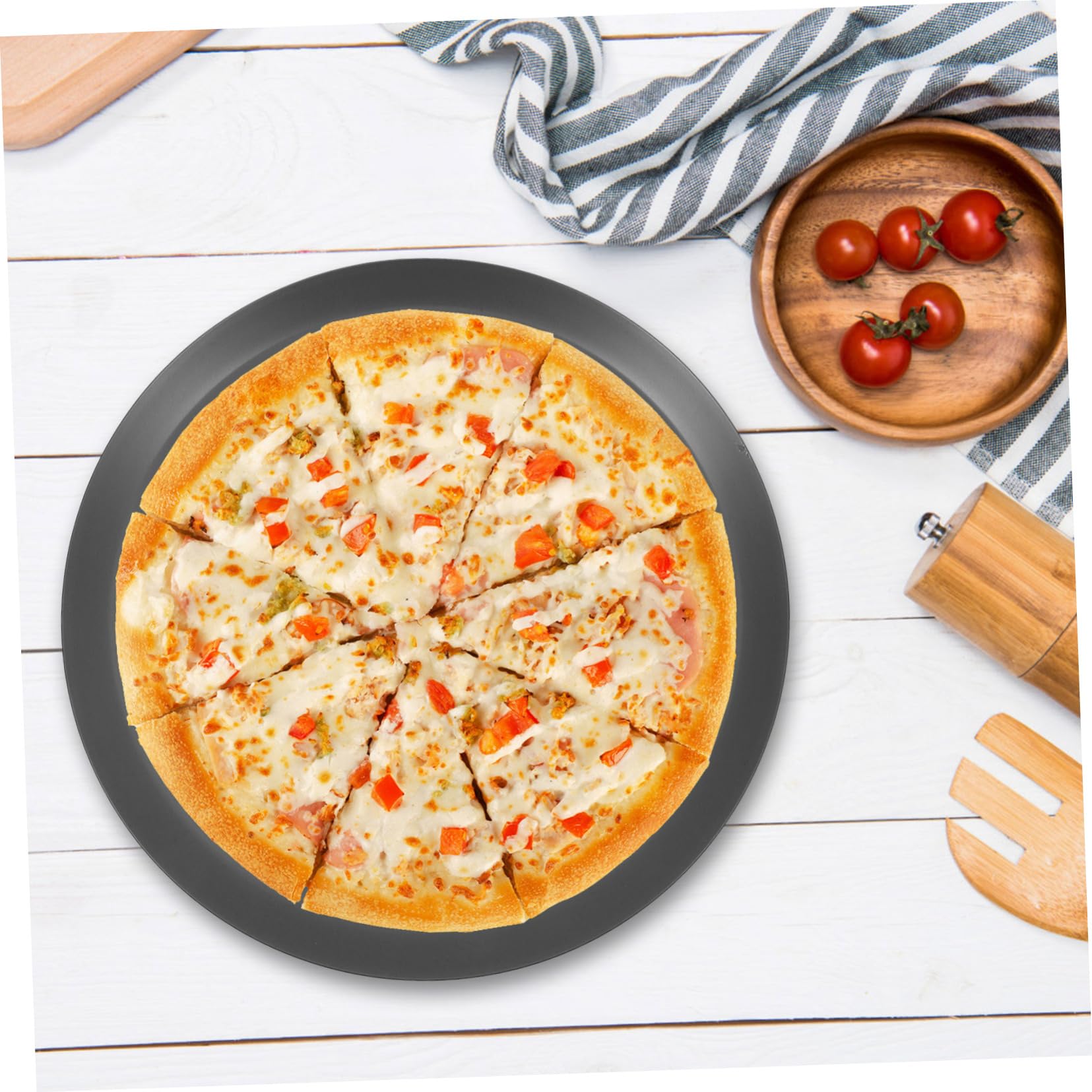 Pizza Blech Rund Mit Löchern Pizzablech Aus Aluminiumlegierung Für Backofen Pizzabackform Antihaft Backzubehör Für Pizza Kuchen Und