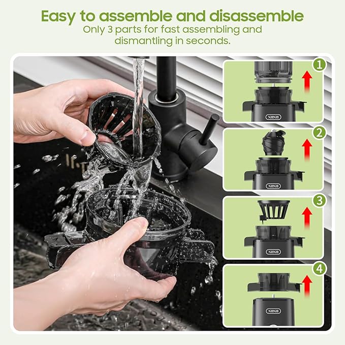 Extractor de Jugos Prensado Frío Boca Ancha 110V 150W miniatura 7