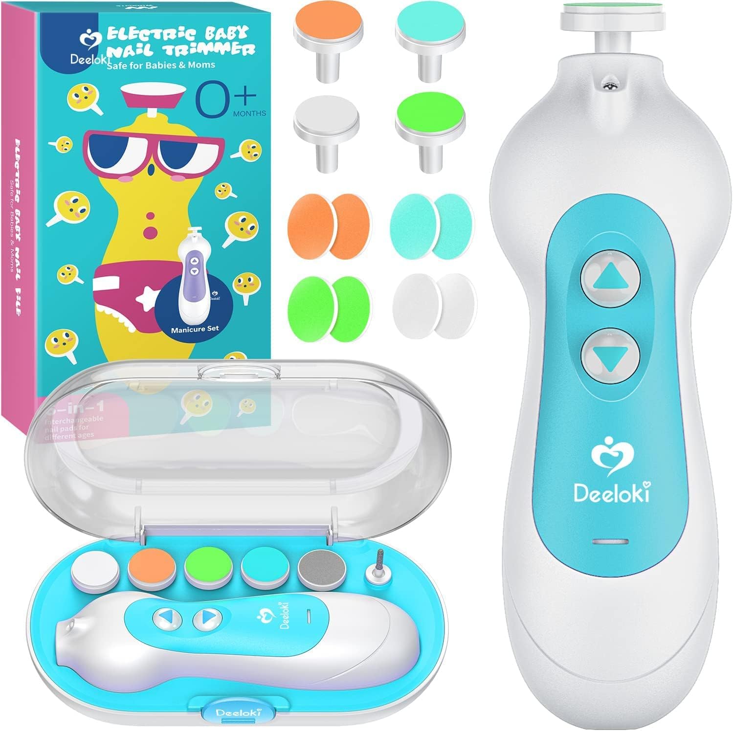 Baby Nail Trimmer Electric, 6 in 1 Baby Nail Clipper for