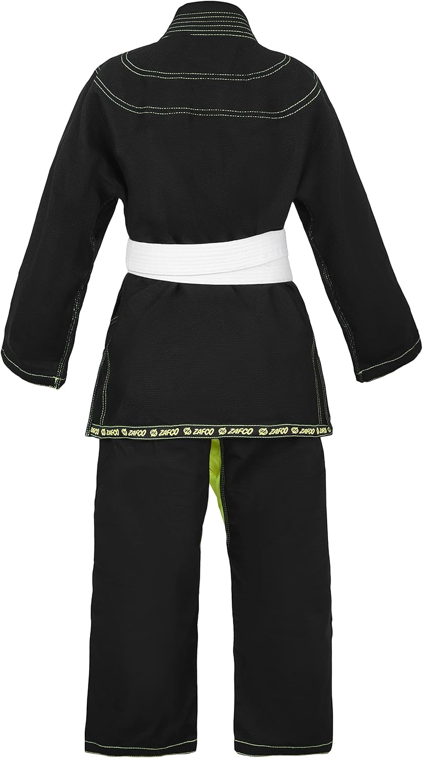 Brazilian Jiu Jitsu, Kids Jiu Jitsu Gi Children BJJ Gi Grappling Kimonos Lightweight White Belt - Image 7