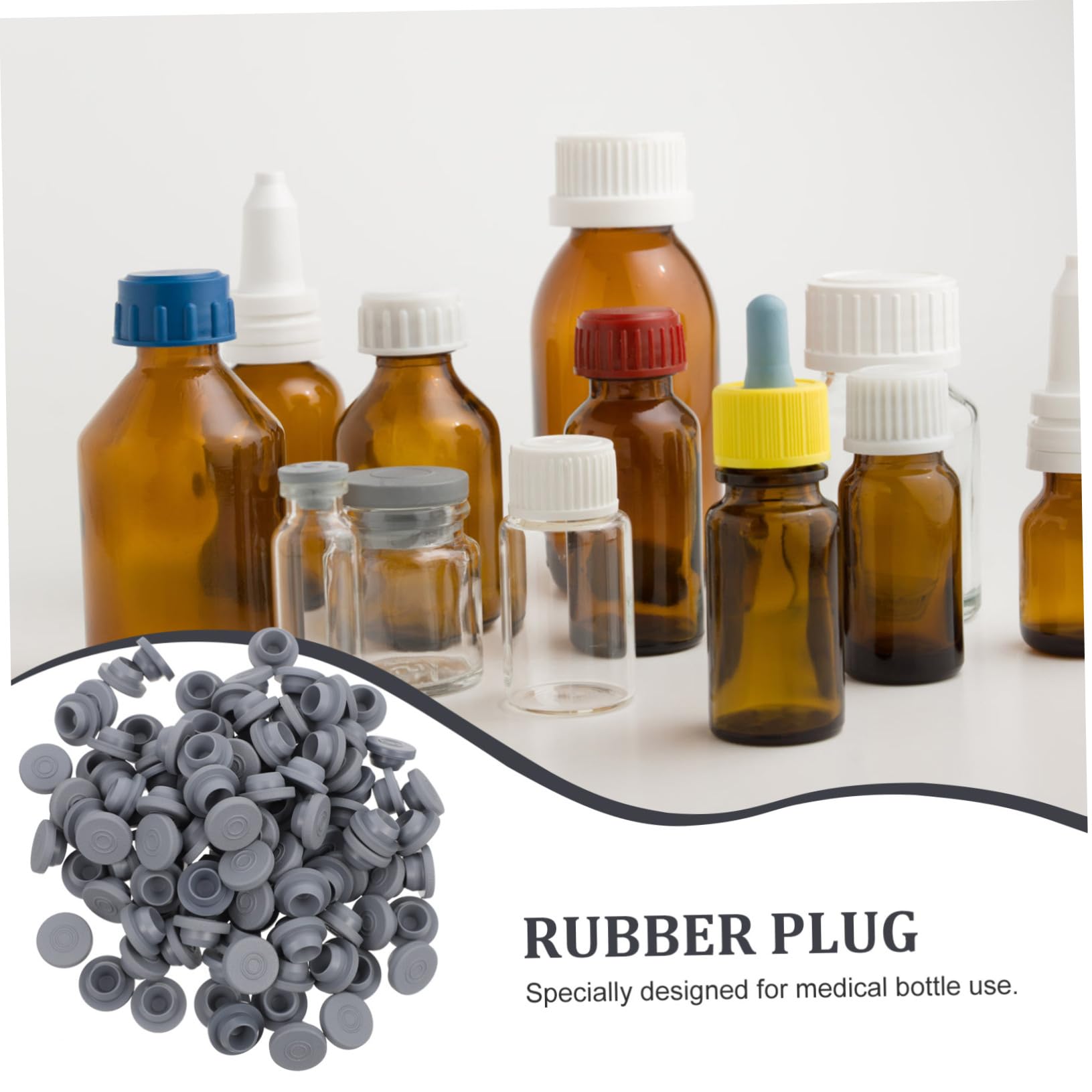 BELLIFFY Rubber Plugs for Bottles Silicone Plugs for Laboratory Stopper Plug Use