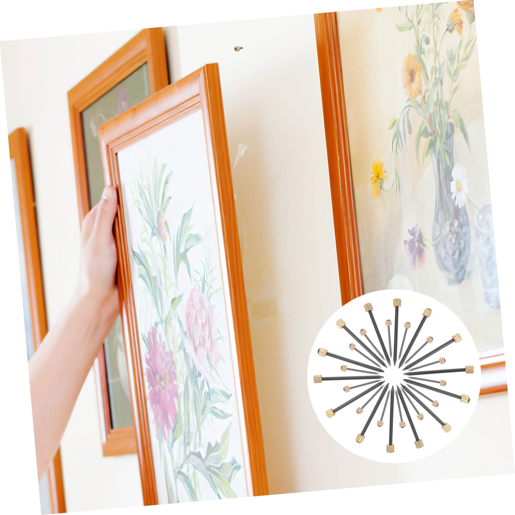 Artibetter 250piezas Clavos Para Colgar Cuadros De Clavos Cabeza Para Paredes De Suministros Para Marcos De Imágenes Herramientas Prácticas Para Decorar Espacios