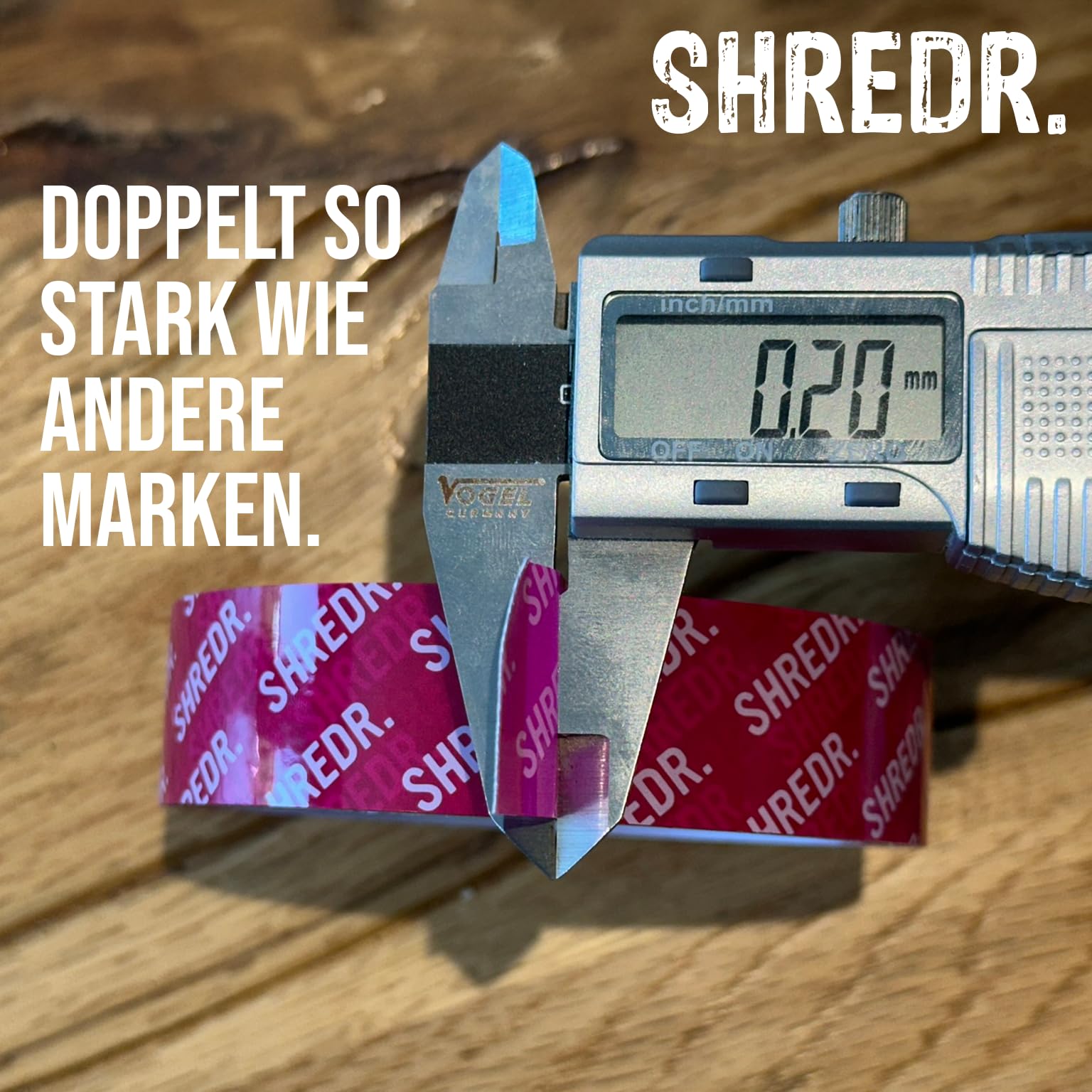 SHREDR. Tape Of Glory – Tubeless Felgenband, 10-Meter-Rolle, Verschiedene Breiten, Luftdicht, Für MTB, Rennrad & Gravel