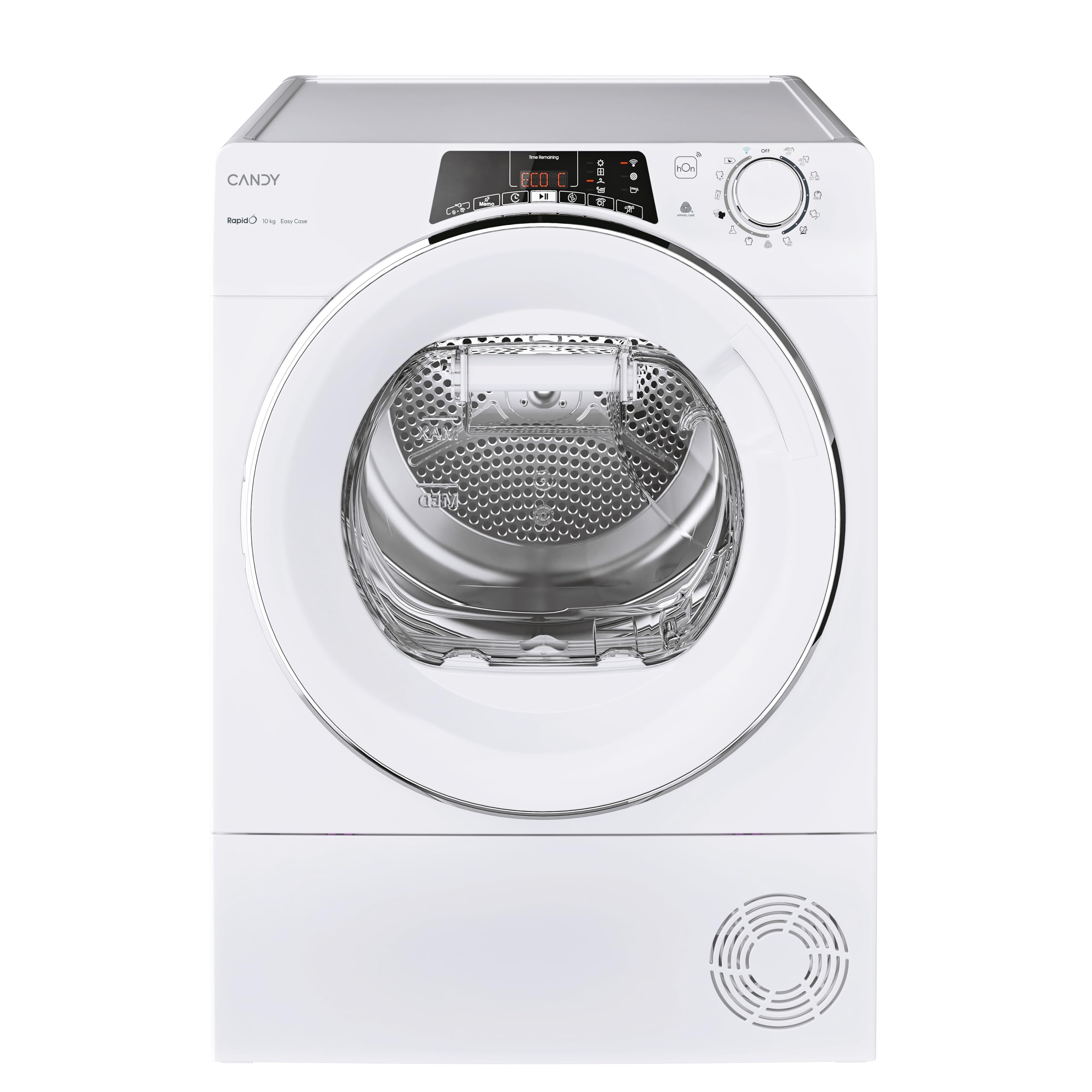 Candy RapidĆ, ROE H10A2TCEX-S, Secadora 10KG, Bomba de Calor, Pantalla Smart Text, WiFi, App hOn, 7 Ciclos RĆ”pidos, Cajón Condensación 5L, Planchado FĆ”cil, Inicio Diferido 24H, Blanco