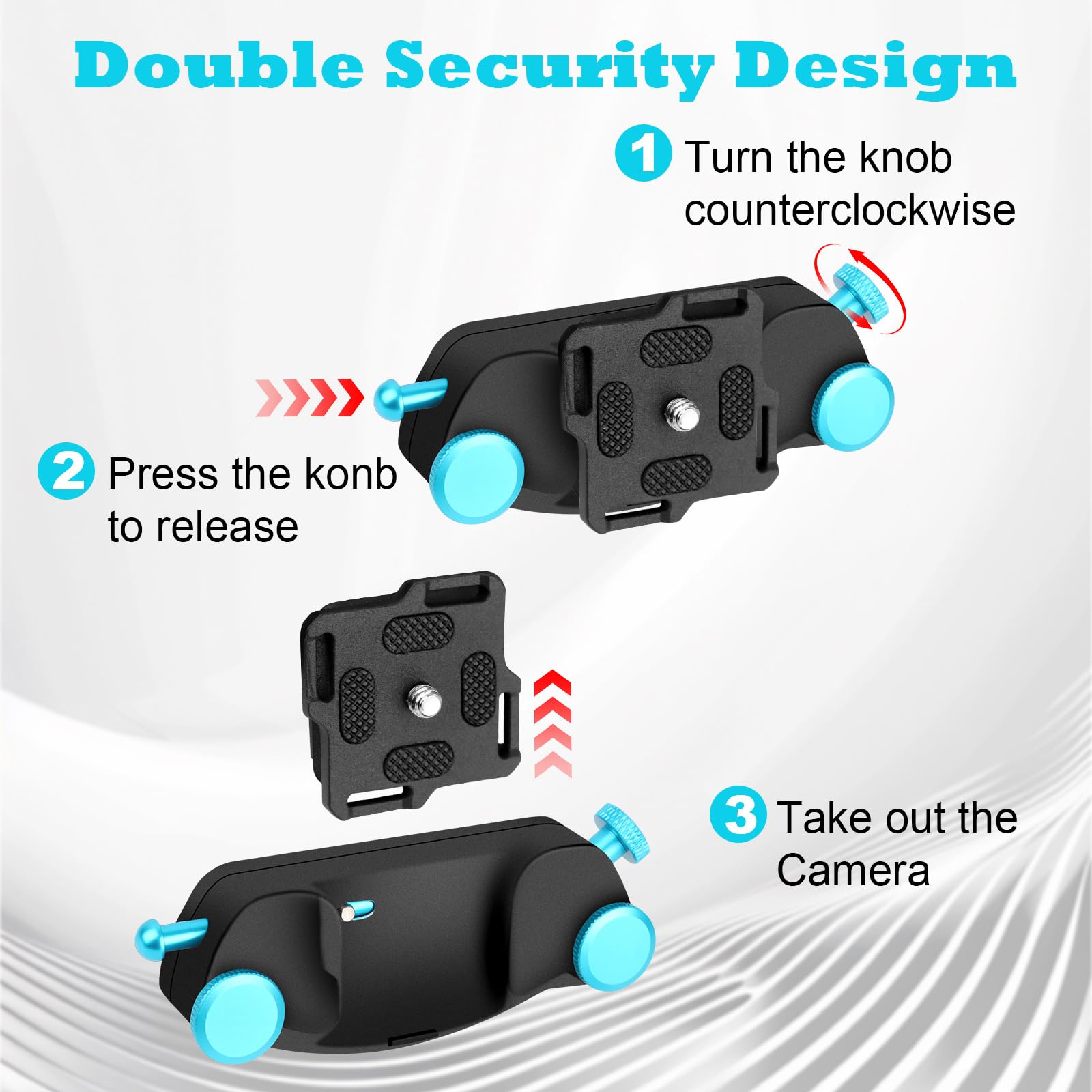 Clip Support Ceinture Pour Sac Appareil Photo – Chargement Rapide, Neuf