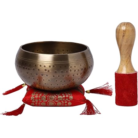 Amazon.com: KPAVIR Hand-Hammered Tibetan Singing Bowls Set Musical ...