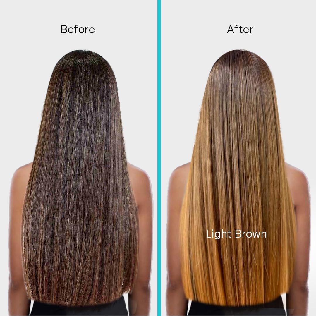 ARGATIN Professional Naturalis Hair Color Developer 20 Volume 6% 1000ml + Hair Color Tube No.5 Light Brown 80gm (Ammonia Free) | 2in1 Formulation with Enriched Pro Vitamin B5 4