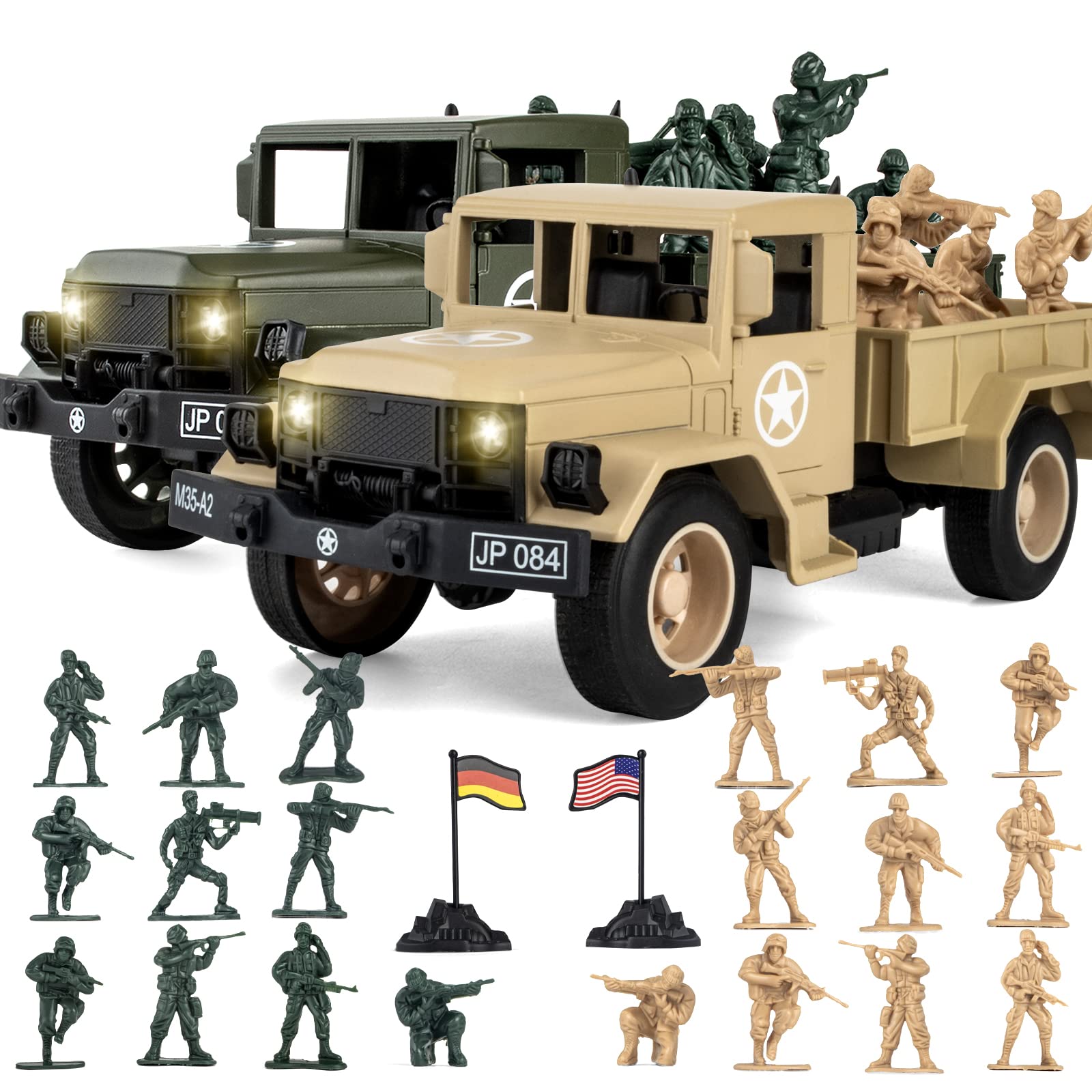Buy 30 in 1 Diecast Big Combat Trucks Toys with Lights and Sounds