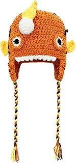 Handmade Crochet Animal Beanie Hats - Funny Panda Lion Dog Knit Caps for Kids Adults Cute Novelty Skull Caps