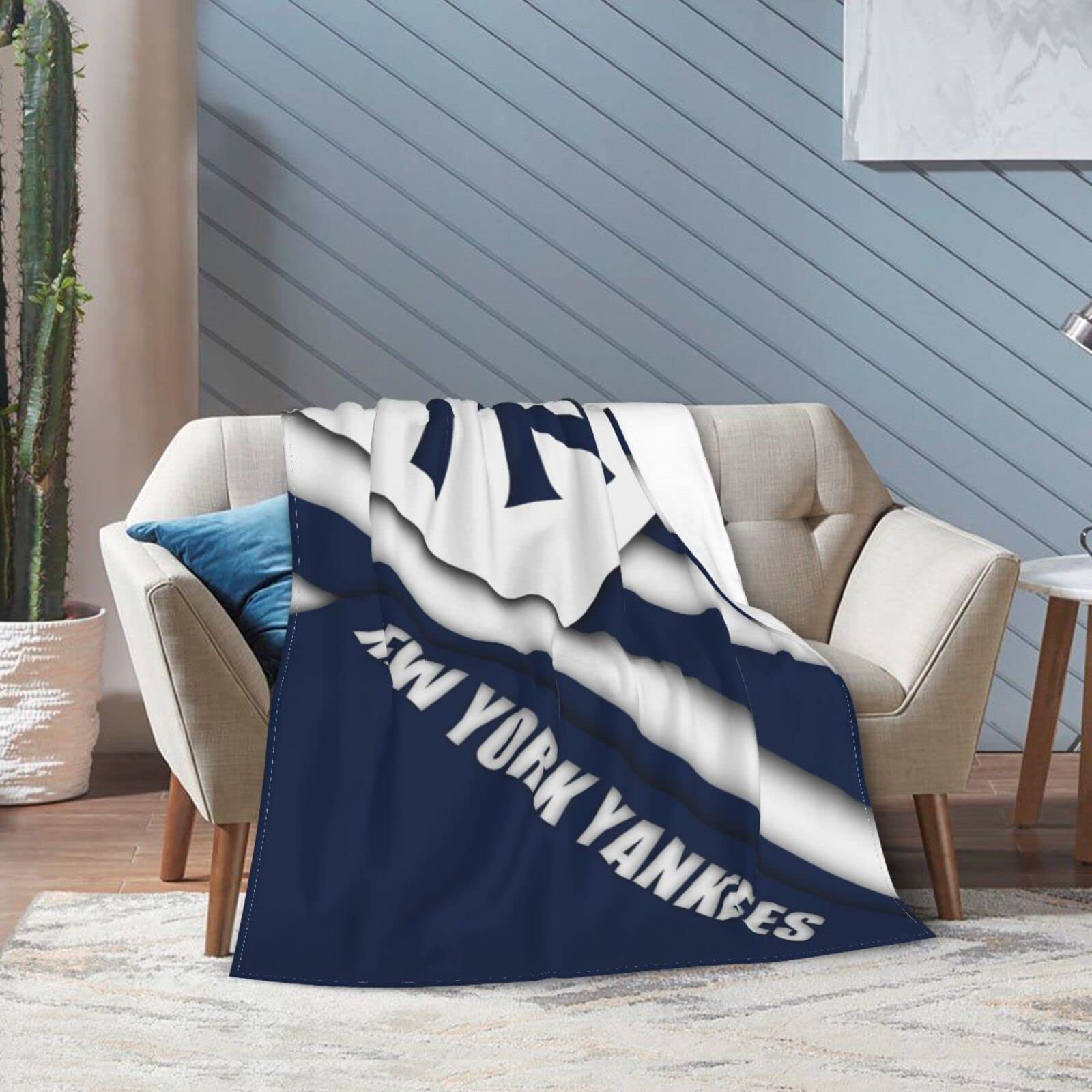 Amazon｜ニューヨーク?ヤンキース 多機能人気ブランケット 毛布 超