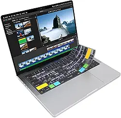 JCPal Capa de teclado iMovie Shortcut Guide para Apple MacBook Pro de 14 polegadas e MacBook Pro de 16 polegadas (modelos M1-M4) e MacBook Air de 13 polegadas e MacBook Air de 15 polegadas (modelos M2