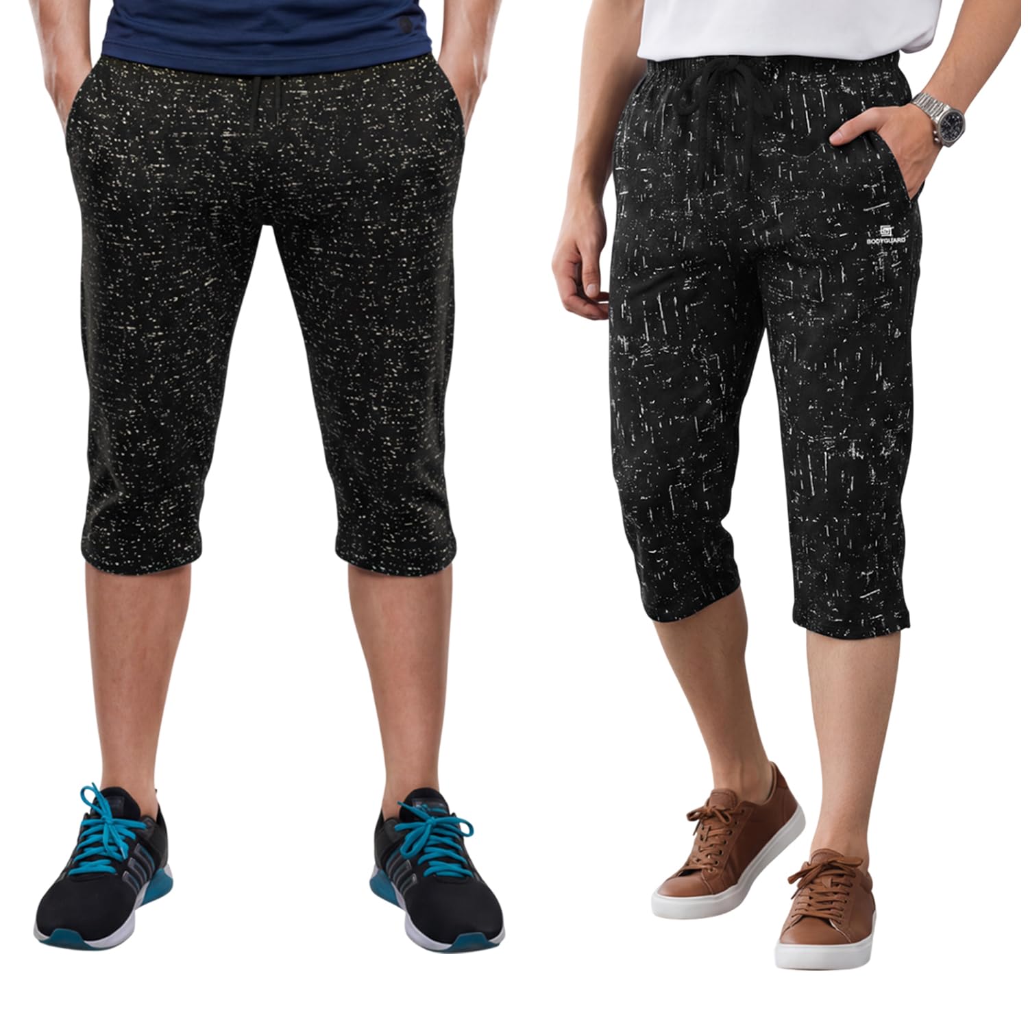 feel track Men's Regular Fit Three Fourth Capri (Pack of 2)-picture-9