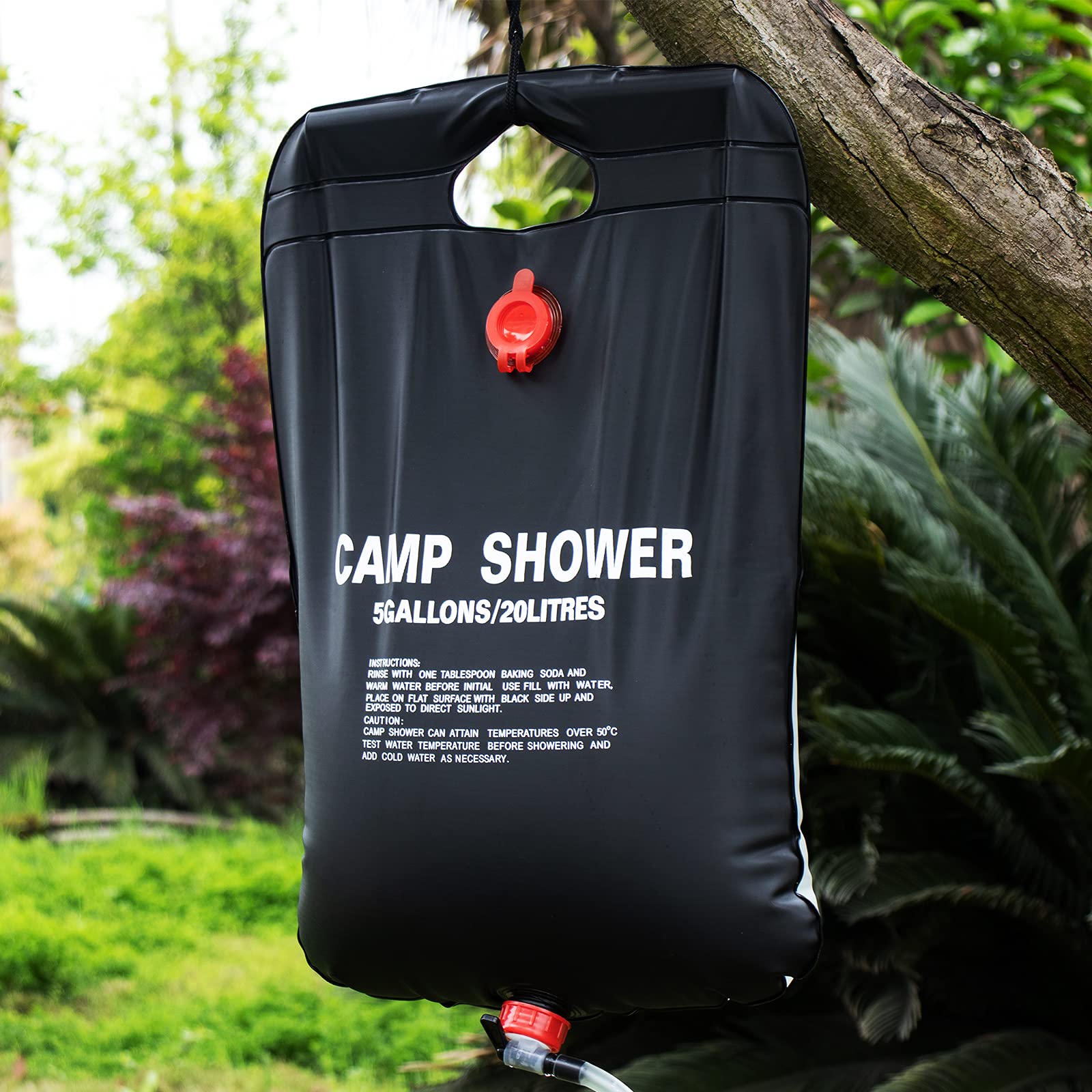 FONWUJIOT Solardusche 20L - Tragbare Campingdusche Mit Temperaturanzeige