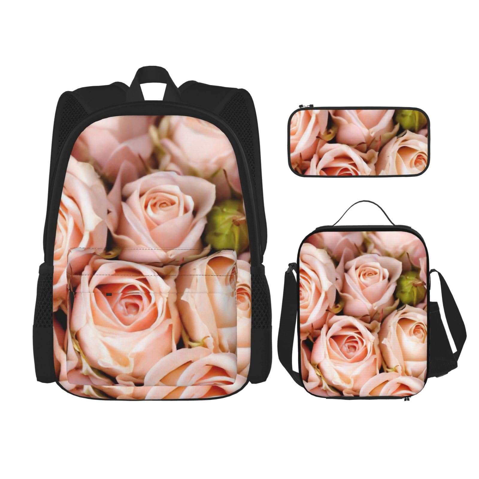 Zaino, borsa portapranzo, astuccio, set da 3 pezzi, per lavoro e