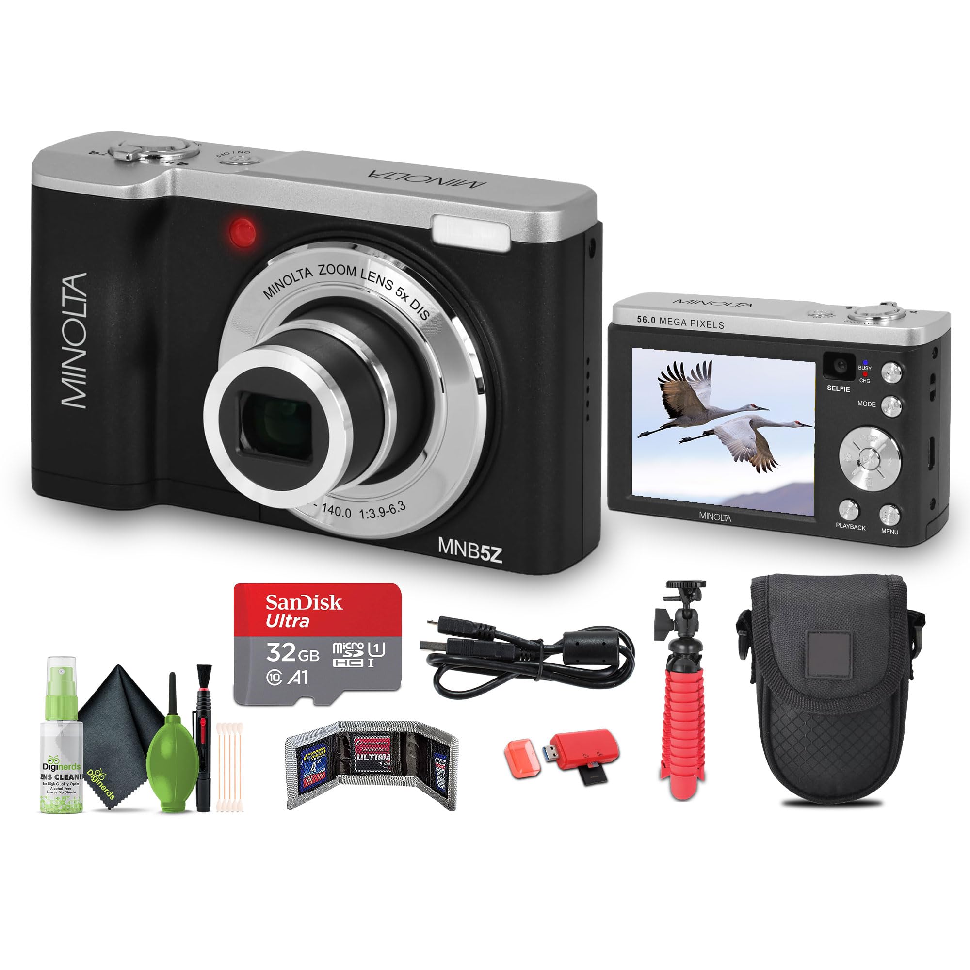 Amazon.com : Minolta MNB5Z 56MP Dual Lens Point & Shoot Digital