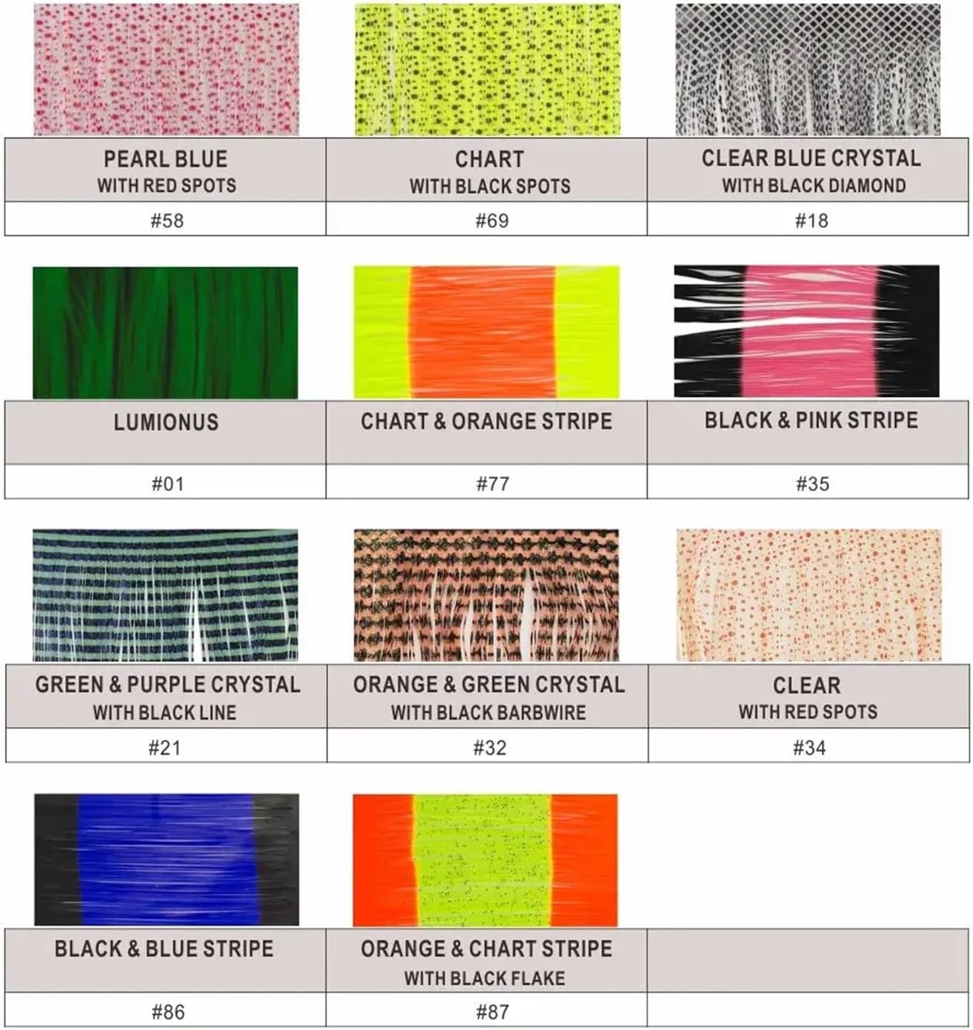 Silicone Jig Skirts 10Pcs Fishing Lure Silicone Skirt Layers,Multi-Strand Rubber Material,Tackle Craft, DIY Spinnerbait, jig,Buzz Bait