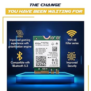 Amazon.com: Killer Series for Intel AX1675x Gaming WiFi 6E