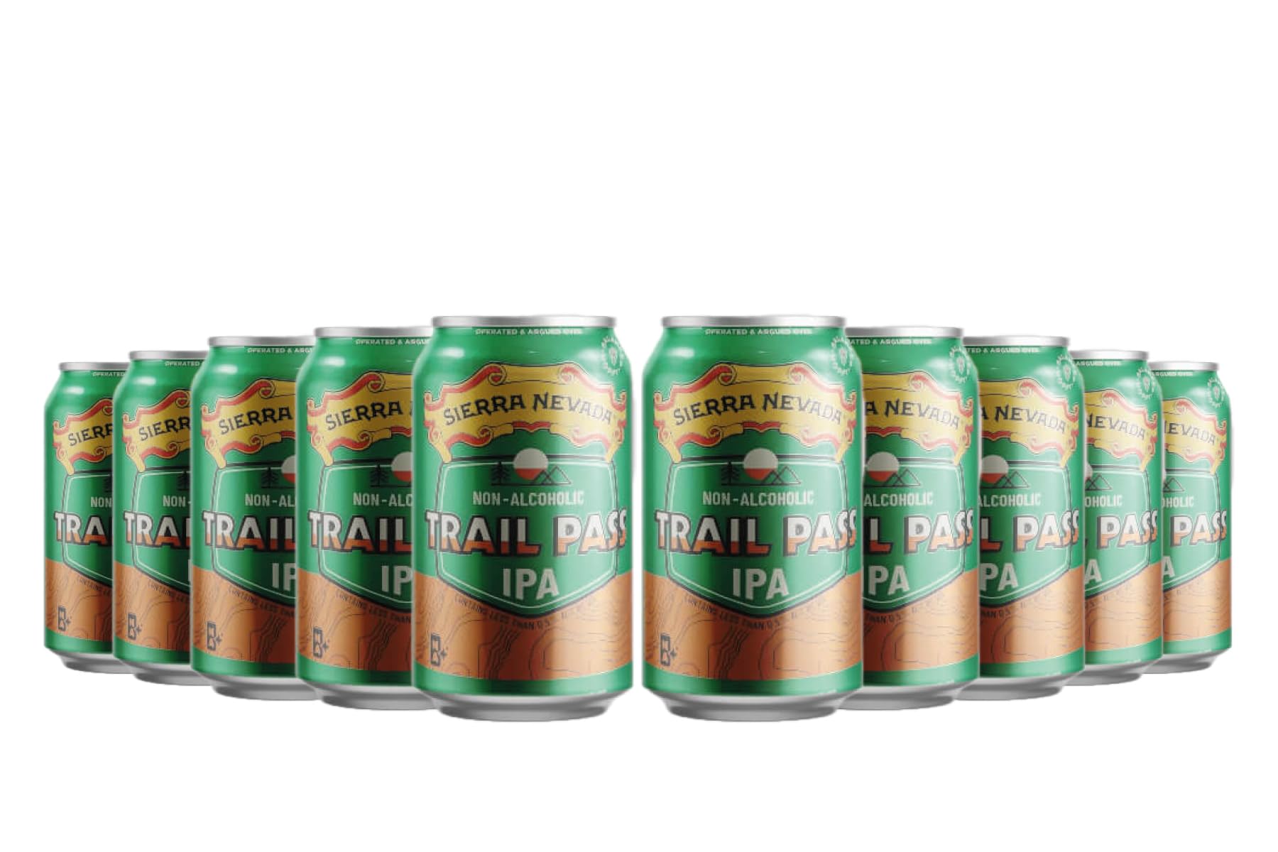 Sierra Nevada Trail Pass IPA alkoholfrei - 10 Dosen alkoholfreies Craft Beer - 10 x Trail Pass IPA alkoholfrei, 355ml Dose, Hopfig & Erfrischend, Bier aus den USA, inkl. 2,50 € Pfand
