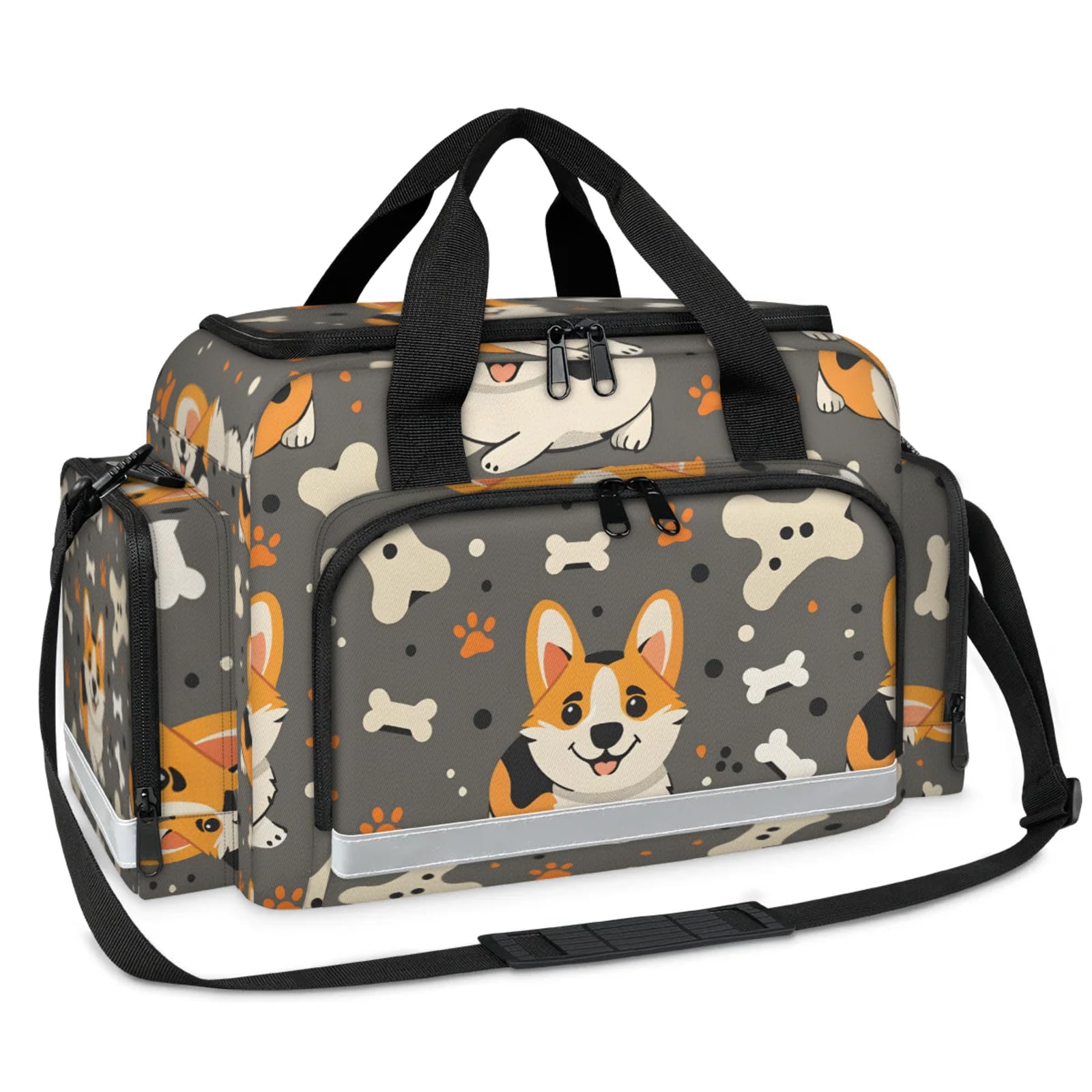 GzLeyigou First Aid Bags Empty, Vigilant Dog Emergency Bag First Aid Kit Multiple Compartment Kit Carrier On Call Trauma Bag For Paramedics Emergency Medical Supplies Kit