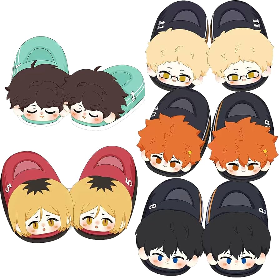 Amazon.co.jp: ハイキュー!! スリッパ 室内履き 孤爪研磨 日向翔陽